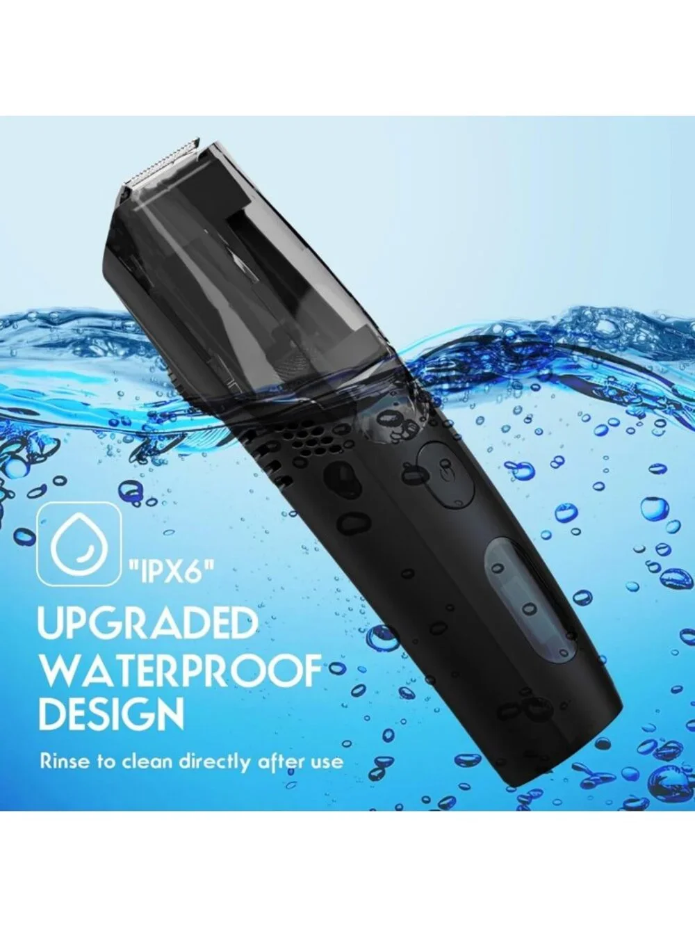 Rechargeable Waterproof Beard Trimmer for Men, Cordless Mustache & Stubble